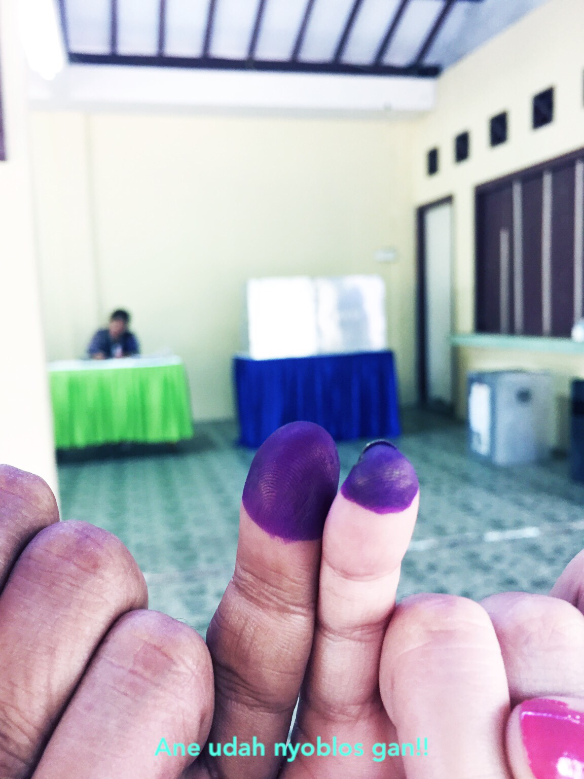 ane udah nyoblos gan! #nyoblosgan