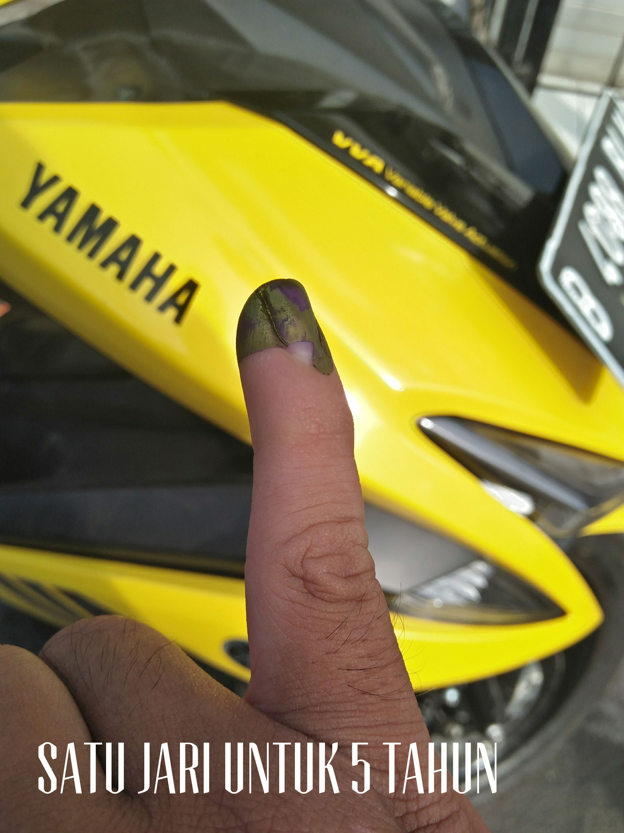 Satu Jari Anda Pilihan Untuk 5 Tahun Ke Depan..