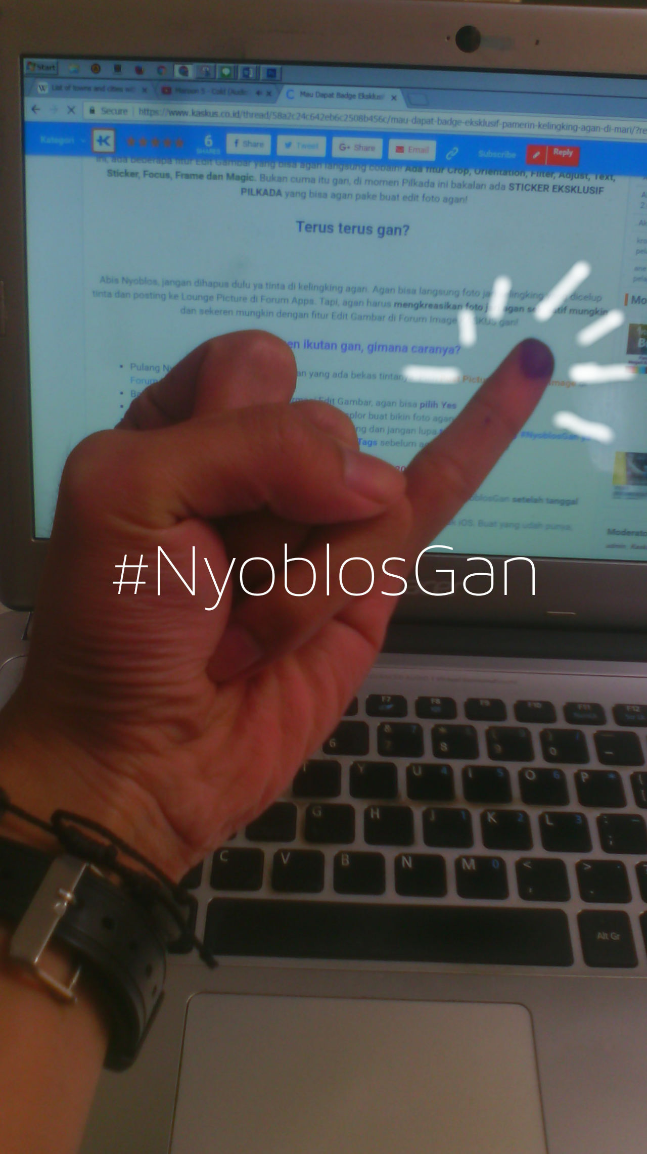 Sampaikan Suaramu, Jangan Golput! #NyoblosGan