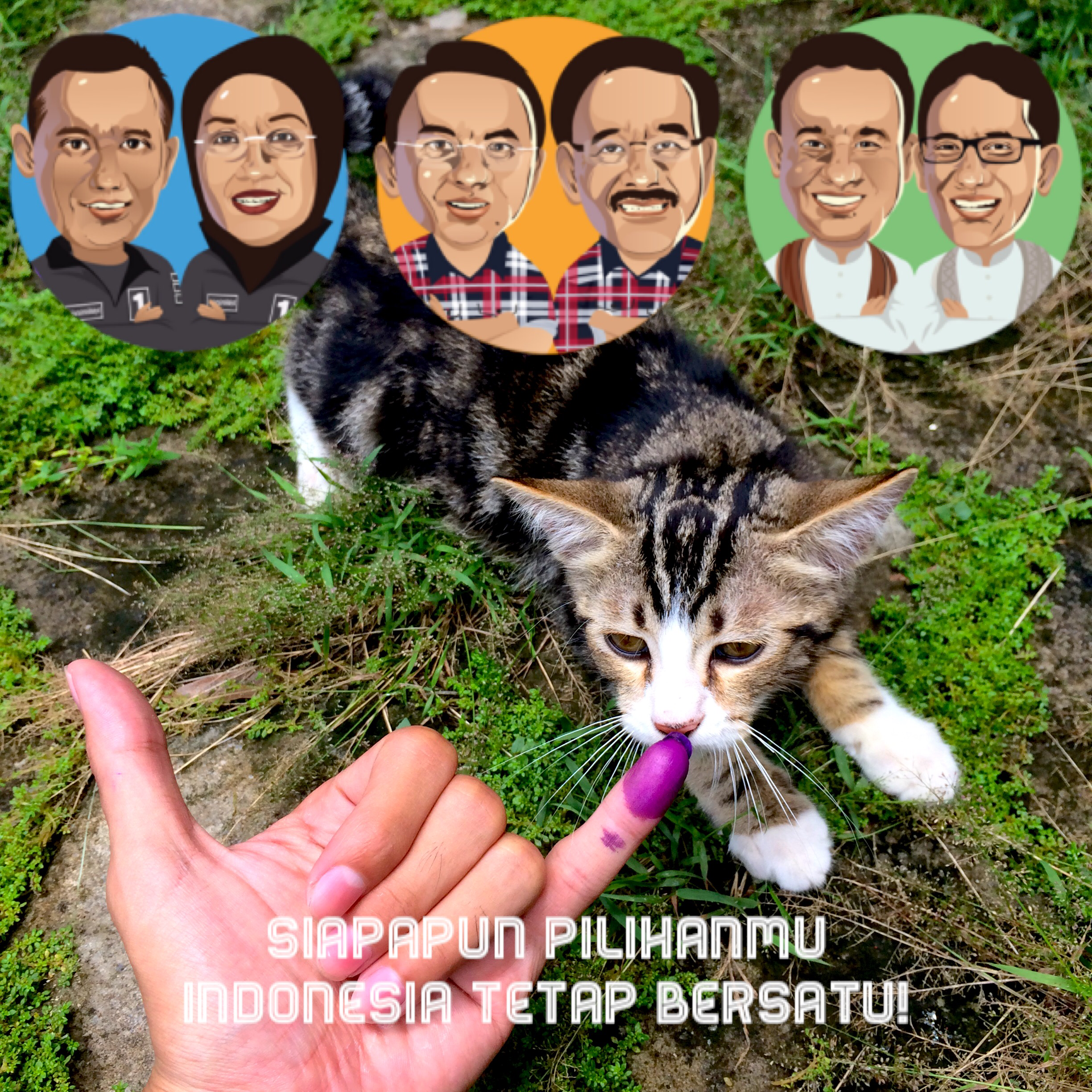 Siapapun Pilihanmu, Indonesia Tetap Bersatu! #NyoblosGan