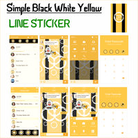 theme-line-quotsimple-black-white-yellowquot-design-terbaru-3-warna