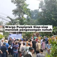 puluhan-pensiunan-brin-berkumpul-tolak-eksekusi-rumah-dinas-di-puspiptek-serpong