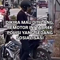 dikira-mau-ditilang-pemotor-tabrak-polisi-yang-sedang-sosialisasi