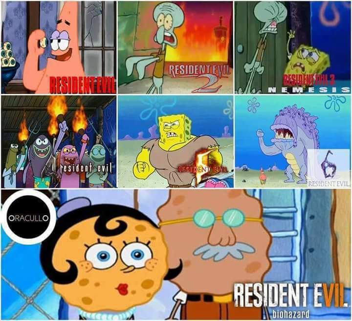 Begini Jadinya Jika Tiap Episode Spongebob Diumpamakan Game Resident Evil