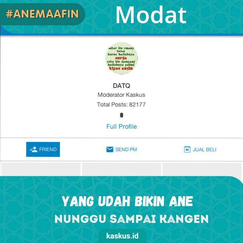 Saya Maafken Mod :ngakaks :ngacir: