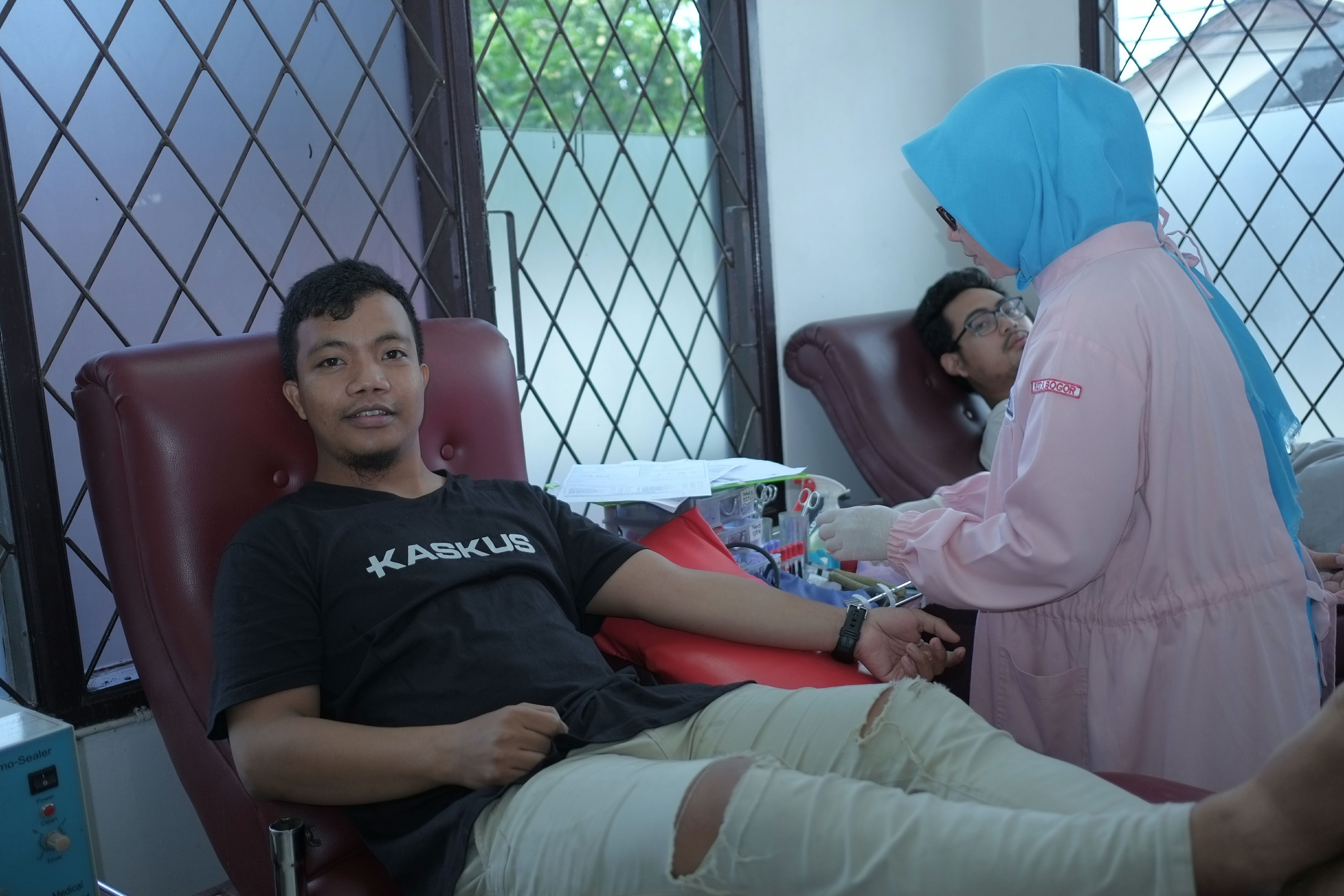 Saat Peserta Di Ambil Darahnya