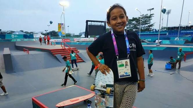 Aliqqa Novvery, Skater cilik dari Indonesia di Asian Games 2018