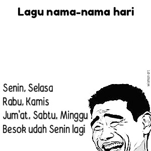 Lagu Nama-nama Hari