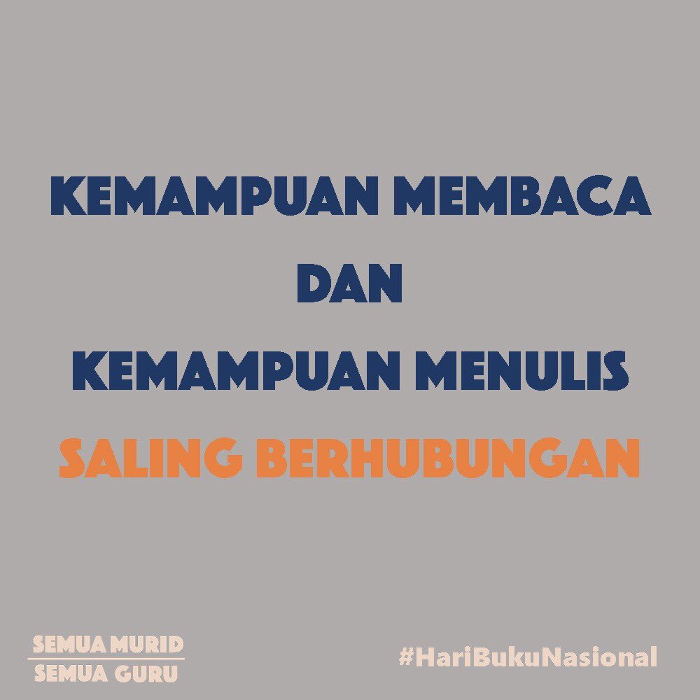 Kemampuan Membaca Dan Menulis Saling Berhubungan