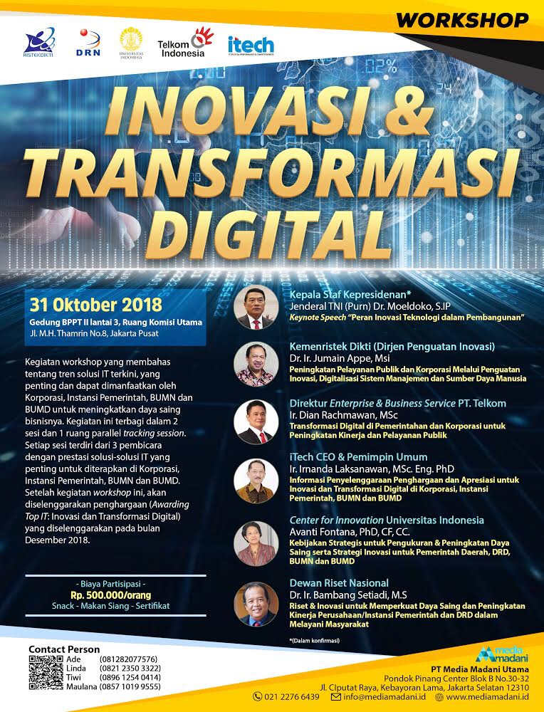 workshop “inovasi dan transformasi digital”