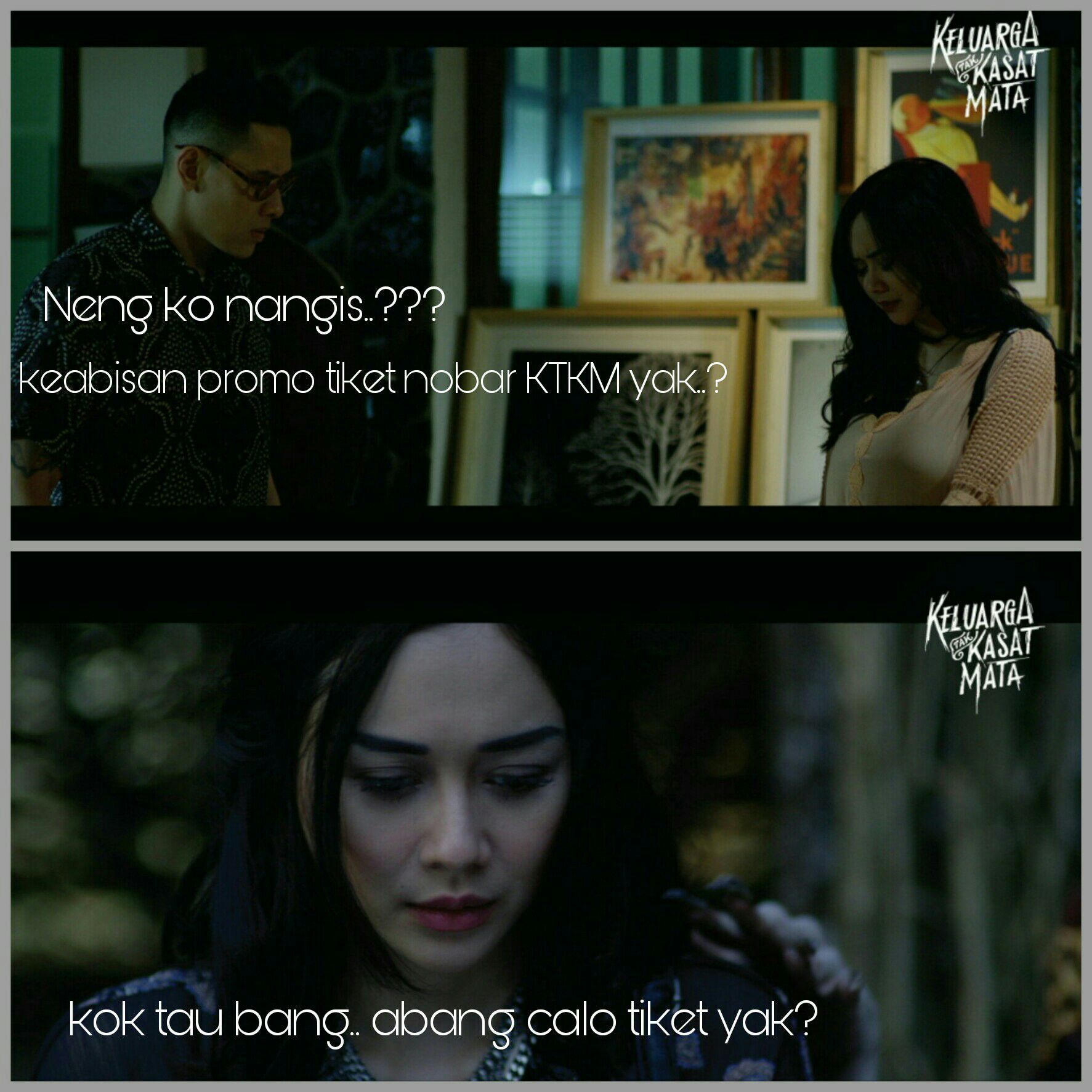 aura nangis gak dapet tiket nobar KTKM