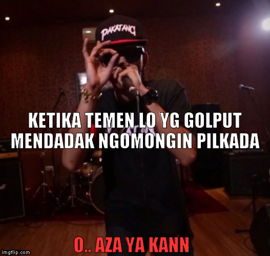 ughh yeh uhh.... lampu ini warnanya TERANG..... yoo herrr herr #JakartaSatuSuara