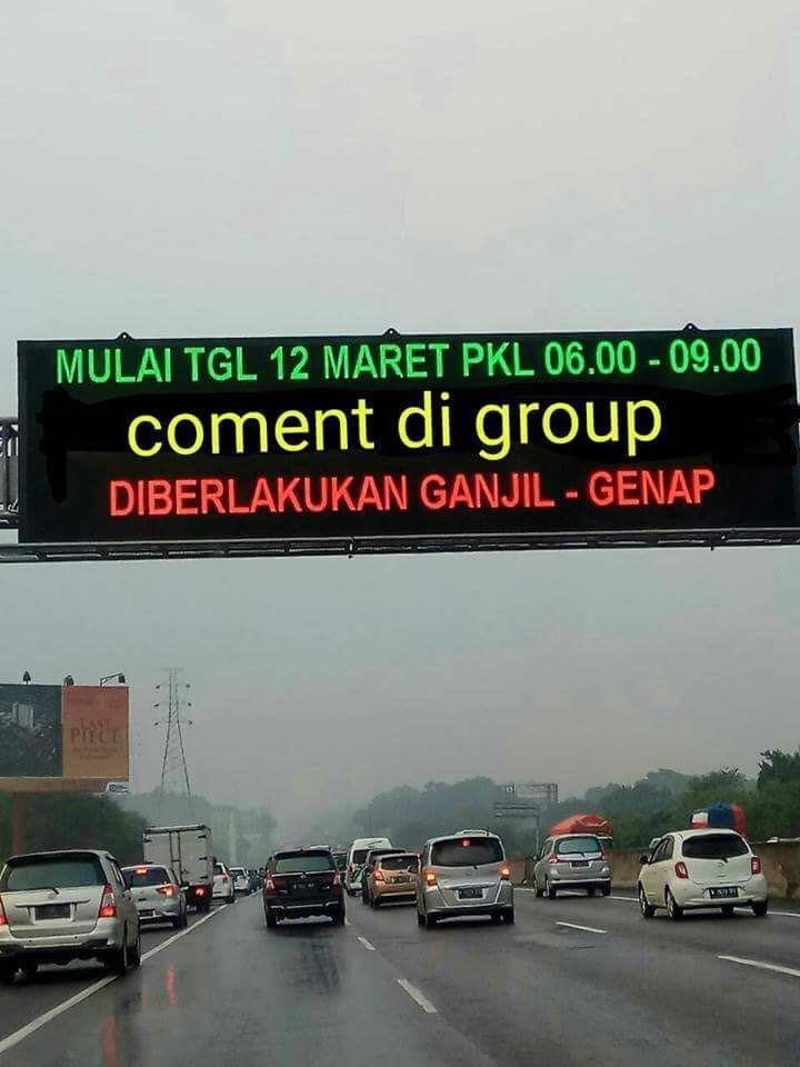 Gak Cuma Di Tol Gan,,, Di Group Juga Diberlakukan Ganjil Genap..!!