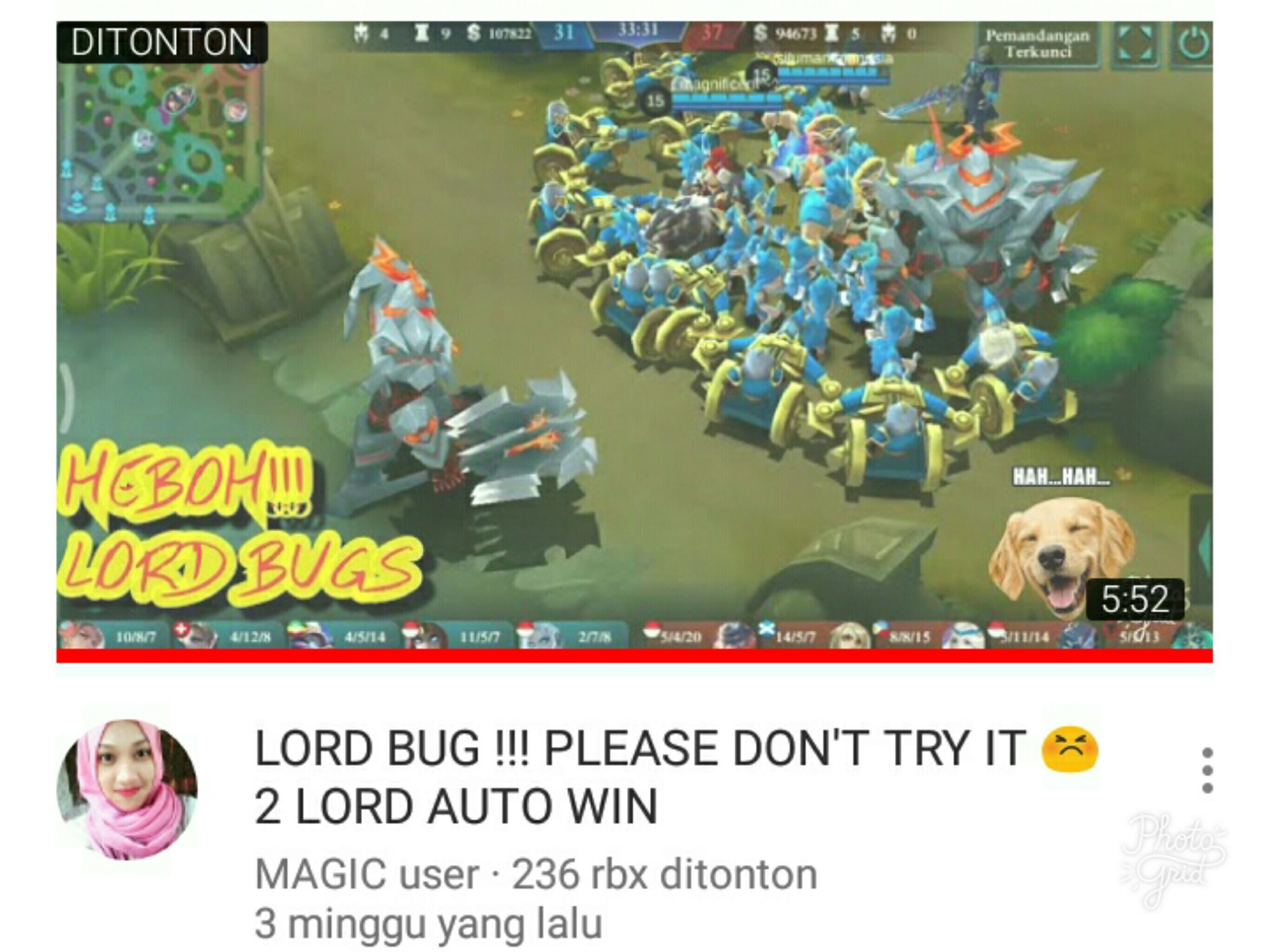 Viral Di YouTube, Ada 2 LORD dalam satu Pertandingan Mobile Legends
