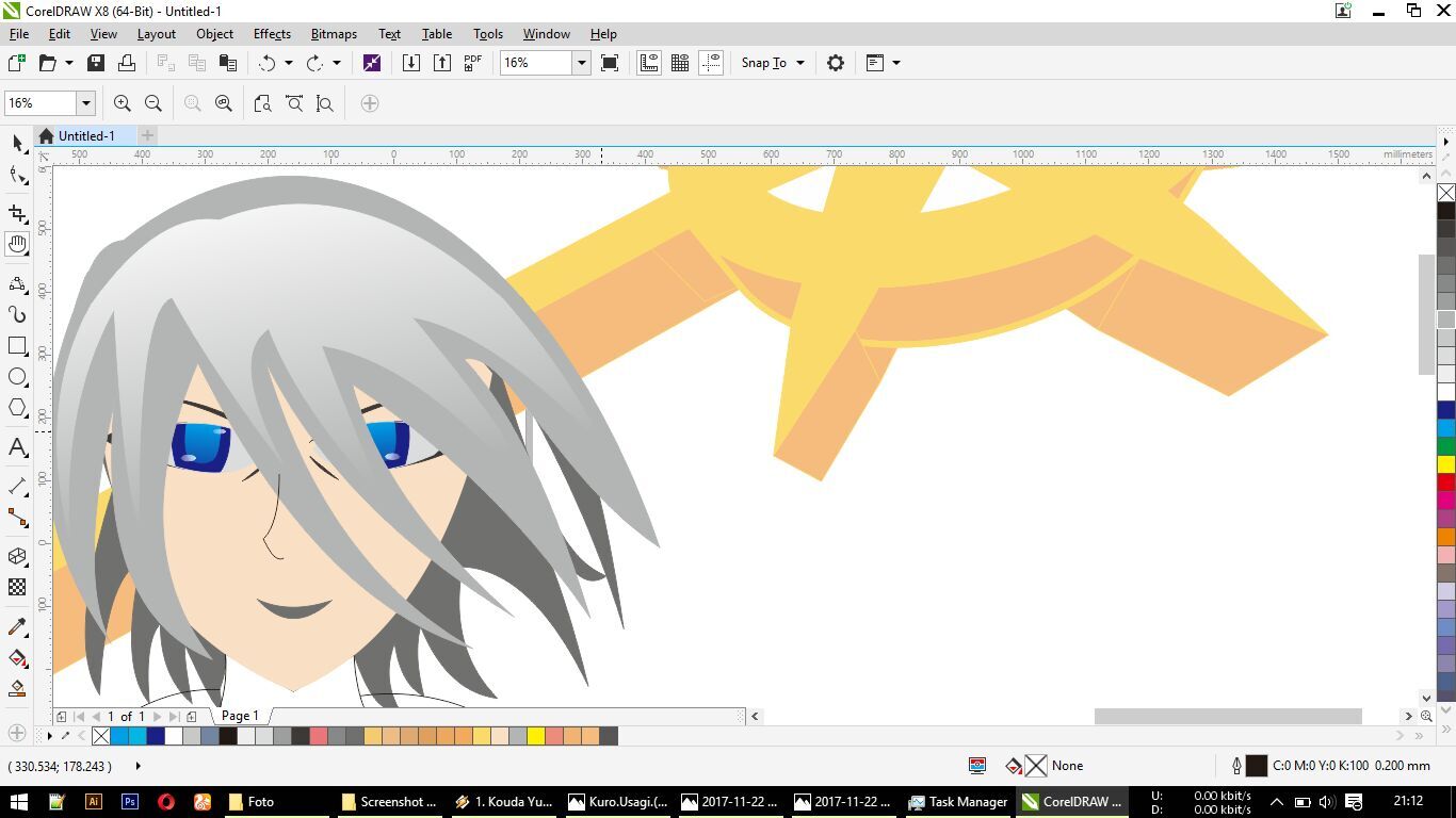 Anime CorelDRAW X8
