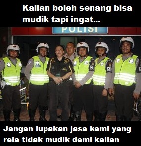 Lebaran Enggak Mudik tapi dihabiskan di jalan raya demi para pemudik (Respect)
