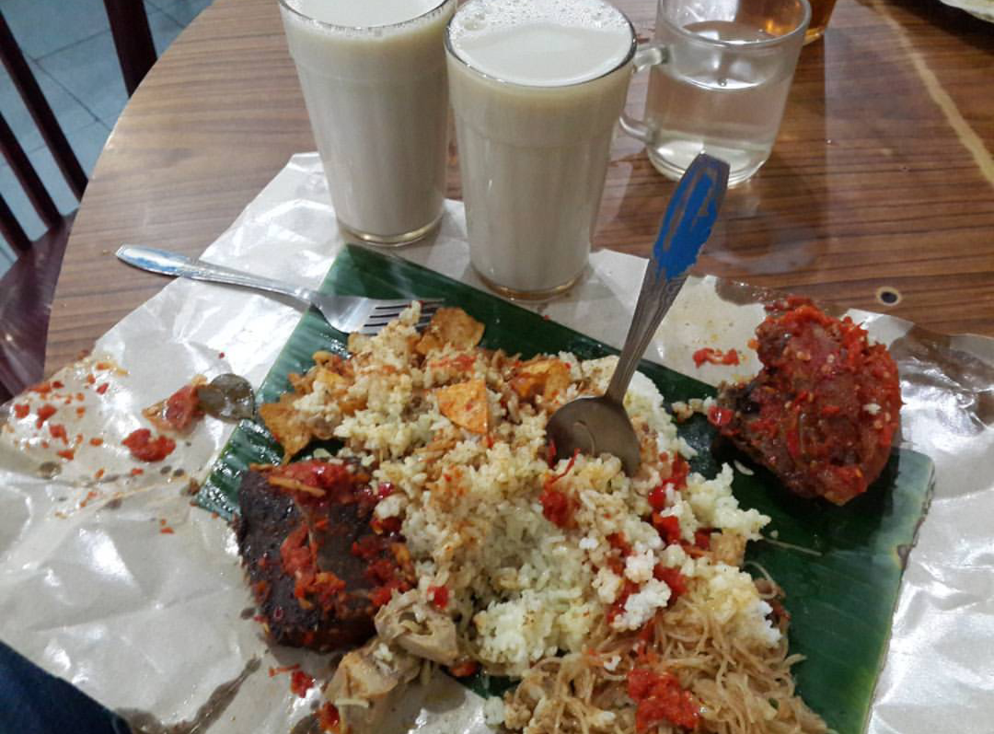 Nasi Padang + Susu