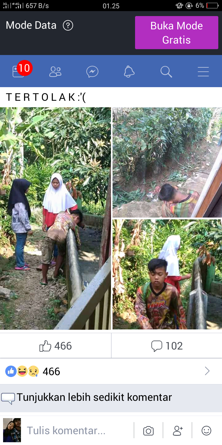 bocah yang di tolak cintanya