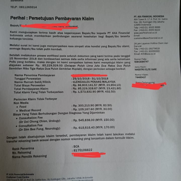 Asuransi Axa Bayar Klaim