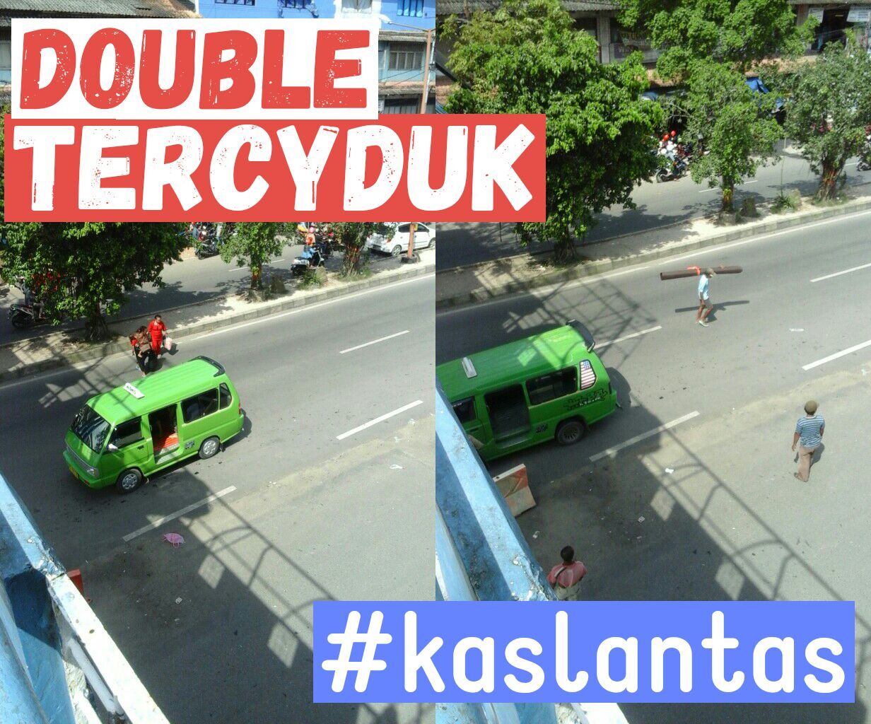 2 Pelanggaran Lalin Dalam Waktu Bersamaan