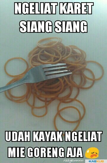 Godaan Puasa - Siang Siang Ngeliat Karet aja udah kayak ngeliat Mie Goreng :(