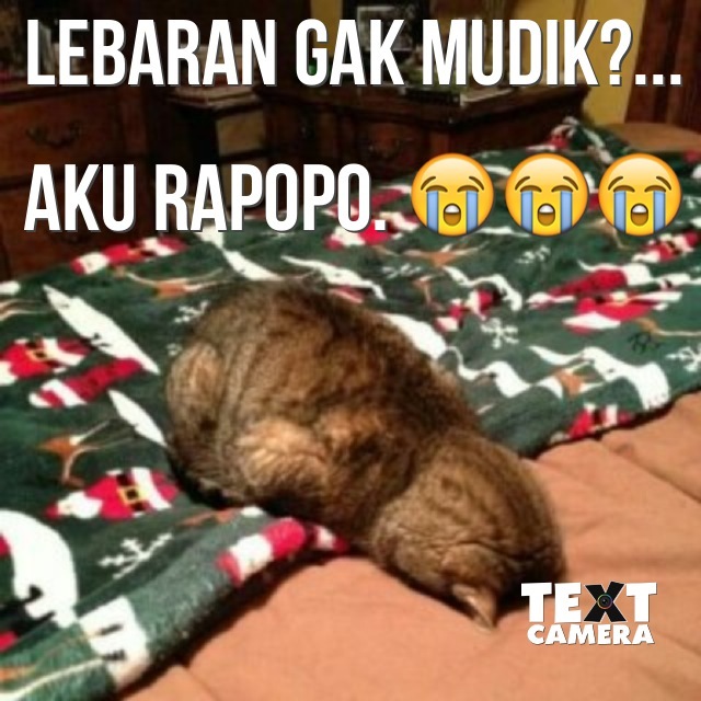 Sabar ya cing lebaran enggak mudik