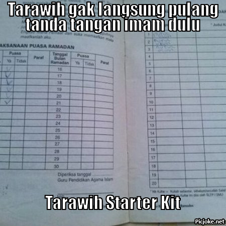 Tarawih Starter Kit