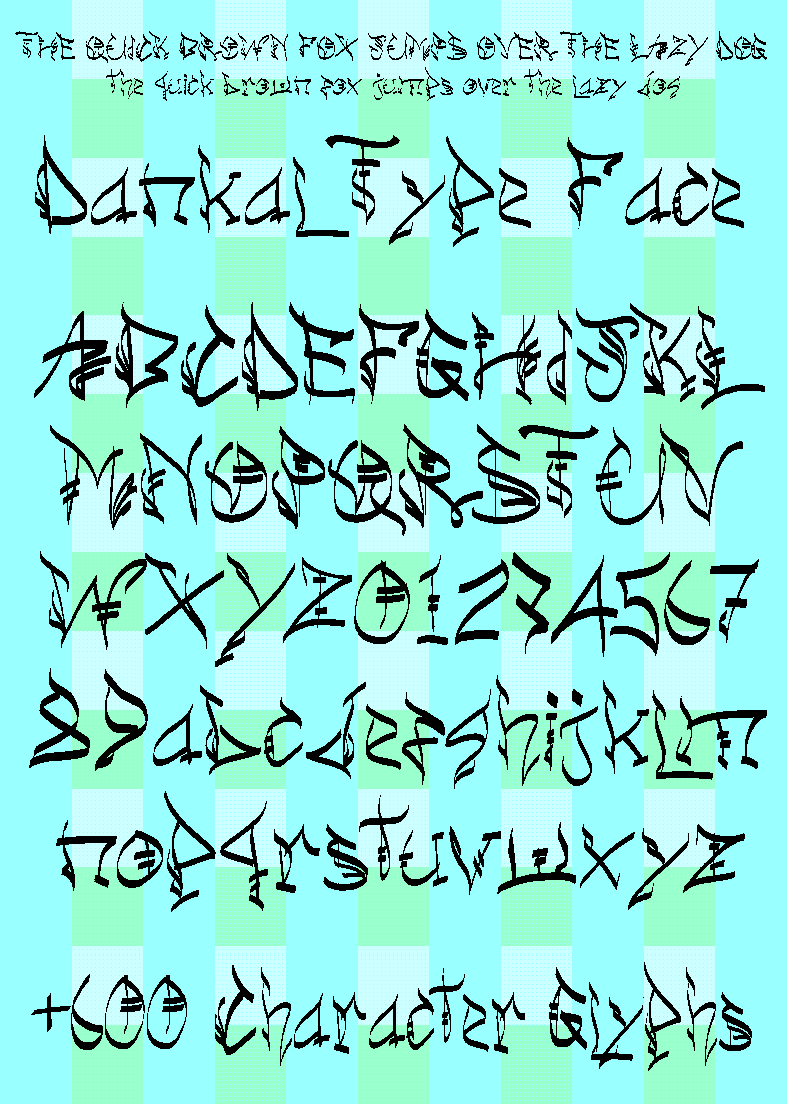 Font kalighraphy karya anak indonesia