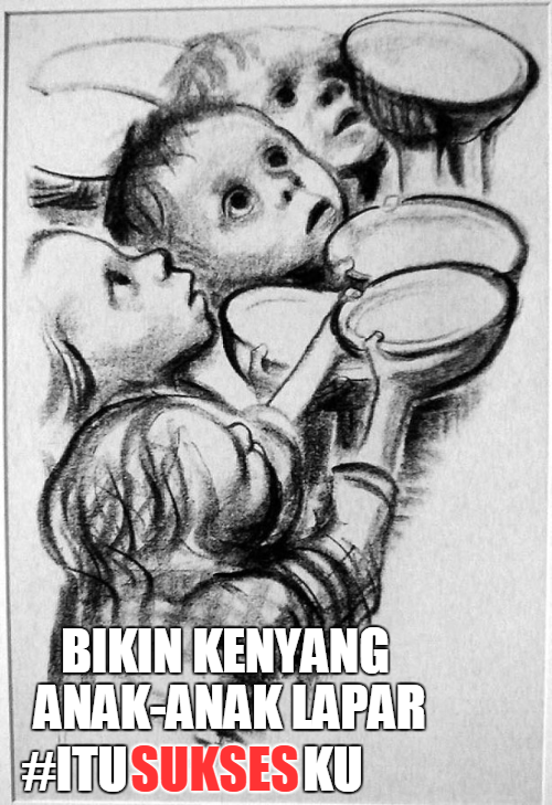 Bikin kenyang anak-anak lapar #ITUSUKSESKU