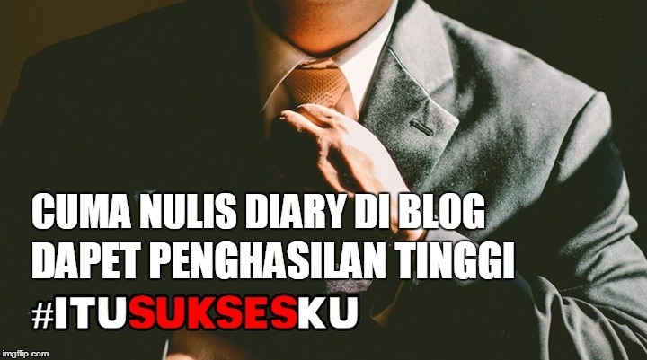 Blogging dapet Sponsor #ITUSUKSESKU