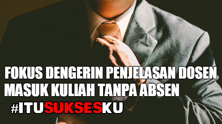 Fokus Dengerin Penjelasan Dosen Masuk Kuliah Tanpa Absen #ITUSUKSESKU