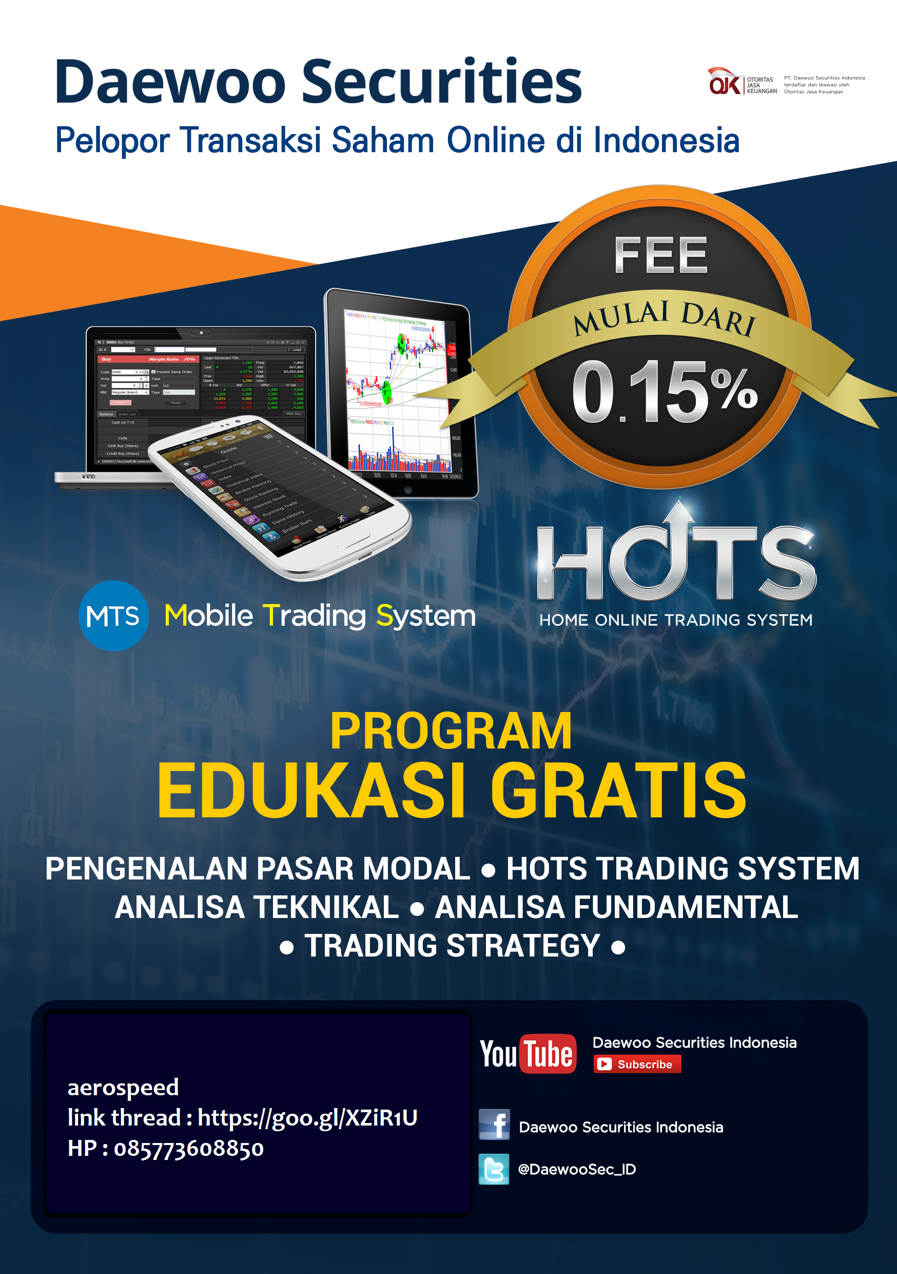 Edukasi Pasar Modal by Daewoo Securities Indonesia Pelopor Online Trading