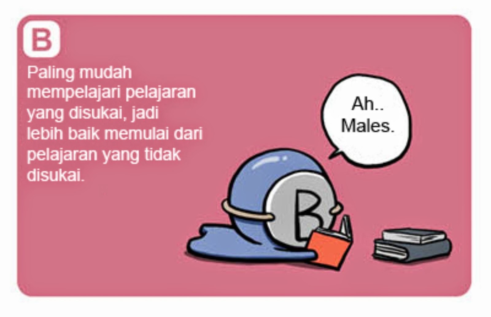 Maklum lah gan, B emang begini