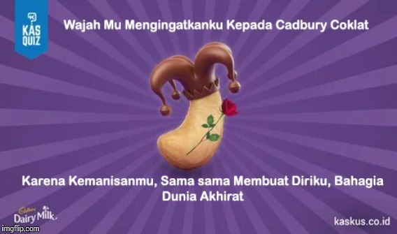 Wajah Mu Seperti Cadbury Coklat #FreeTheJoy