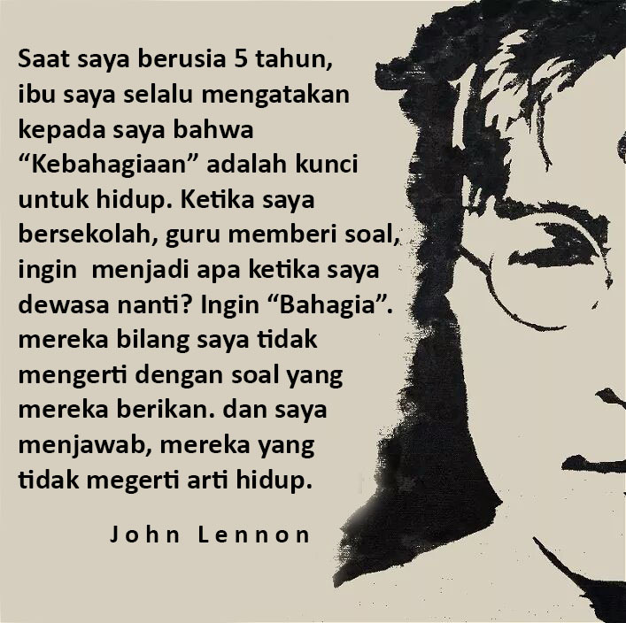 Kunci Hidup adalah BAHAGIA