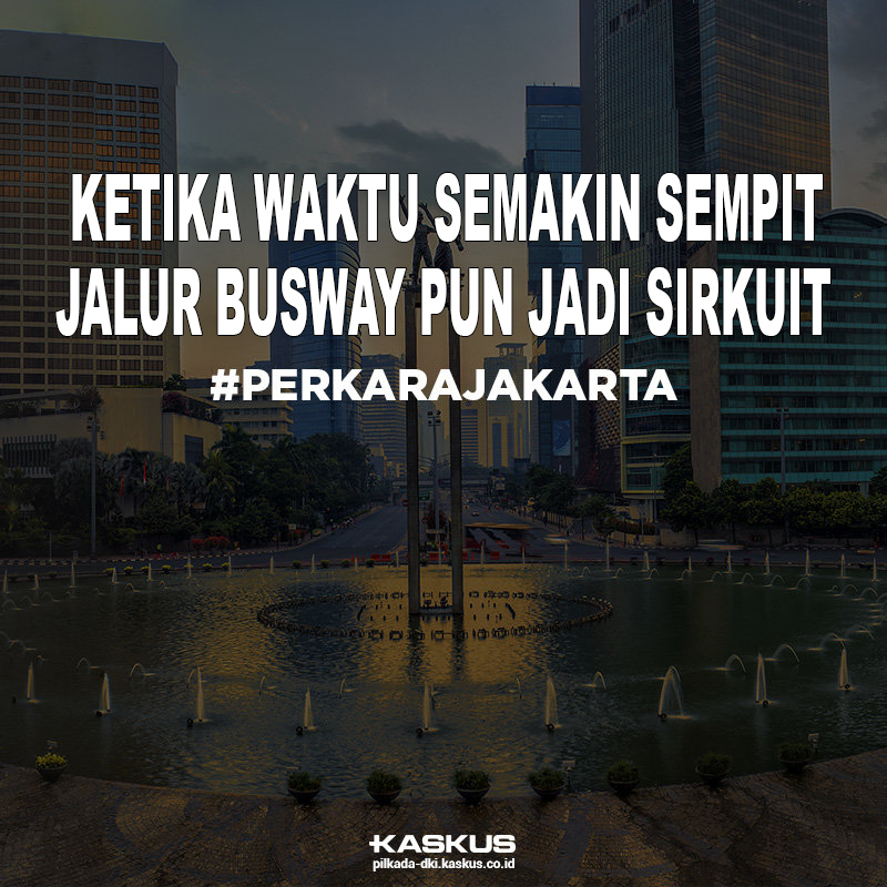 Jalur Busway Jadi Sirkuit #PERKARAJAKARTA