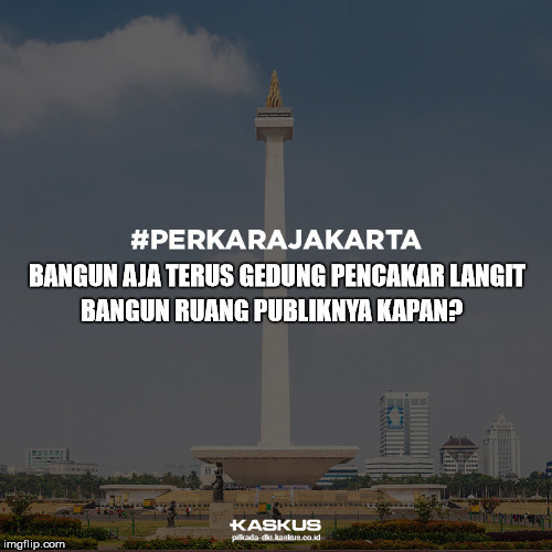 Bangun Ruang Publiknya Kapan?