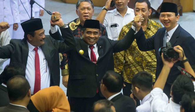 Pelantikan Plt Gubernur DKI Jakarta. (ANTARA FOTO/Widodo S. Jusuf)