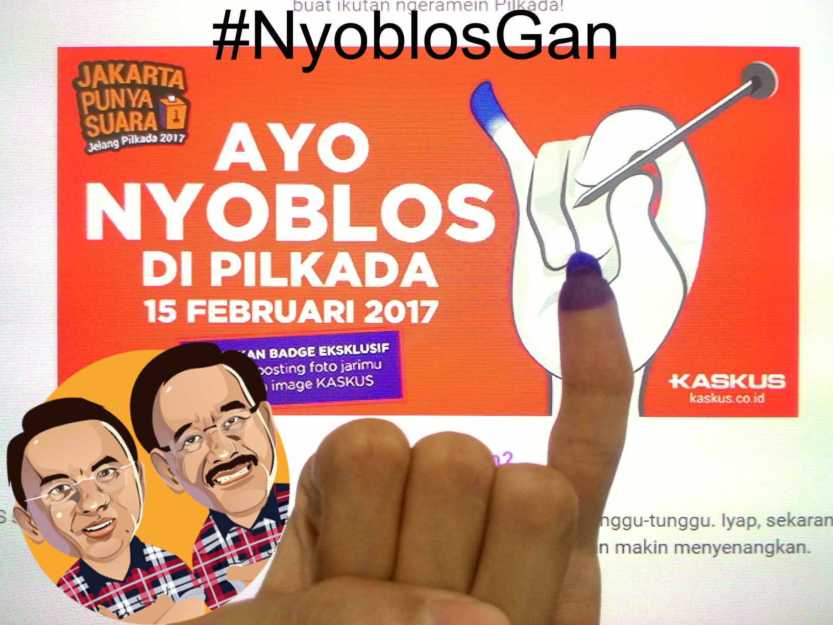 Pesta Demokrasi Rakyat #NyoblosGan