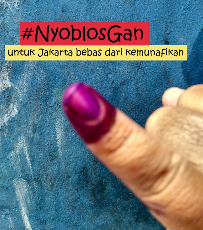 #NyoblosGan Jari Biru