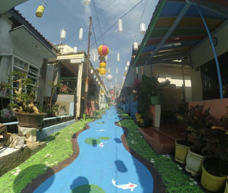 kampung jodidan penuh dengan warna (siang hari)