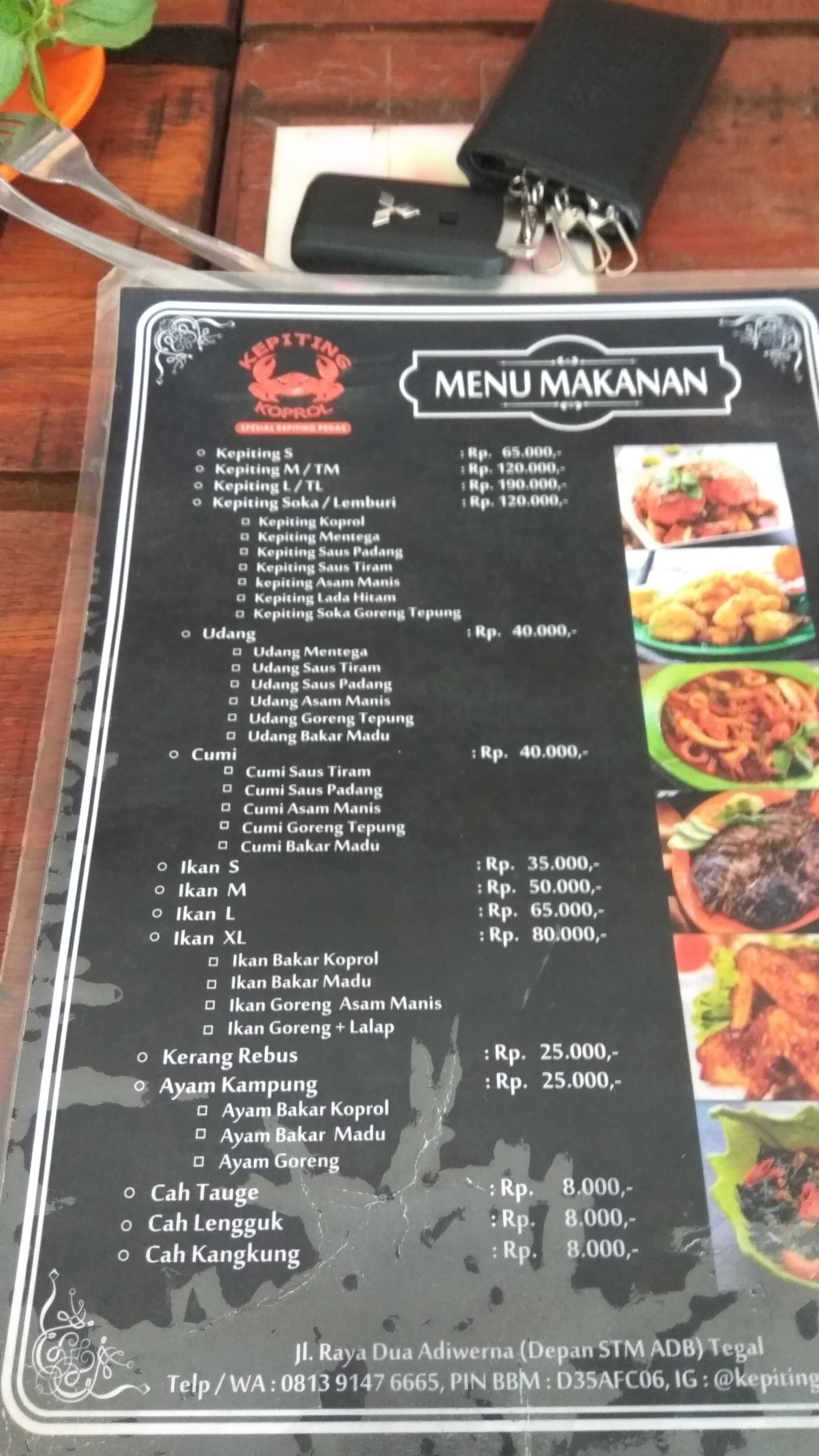 Kepiting koprol, jalan 2 tegal-slawi. Maknyuss