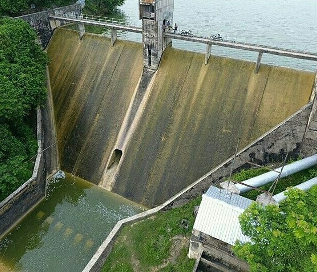 Waduk Klampis dari atas langit