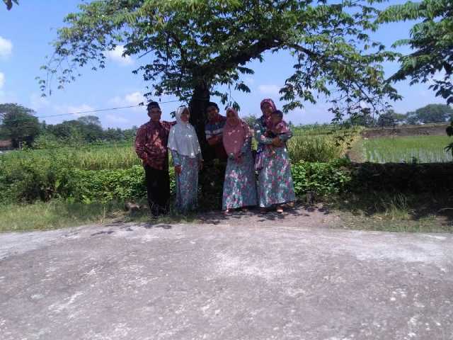 Mudik ke Klaten Menikmati Berpose di Pinggir Pematang Sawah