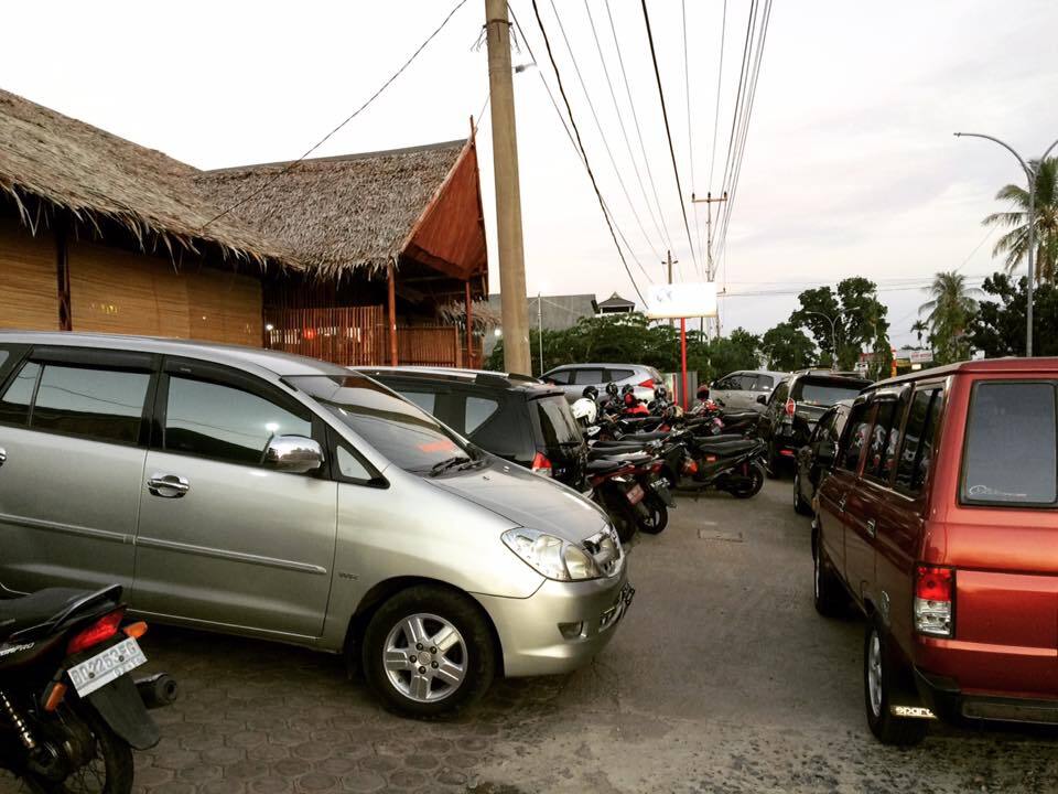 Jalur parkir agak membingungkan