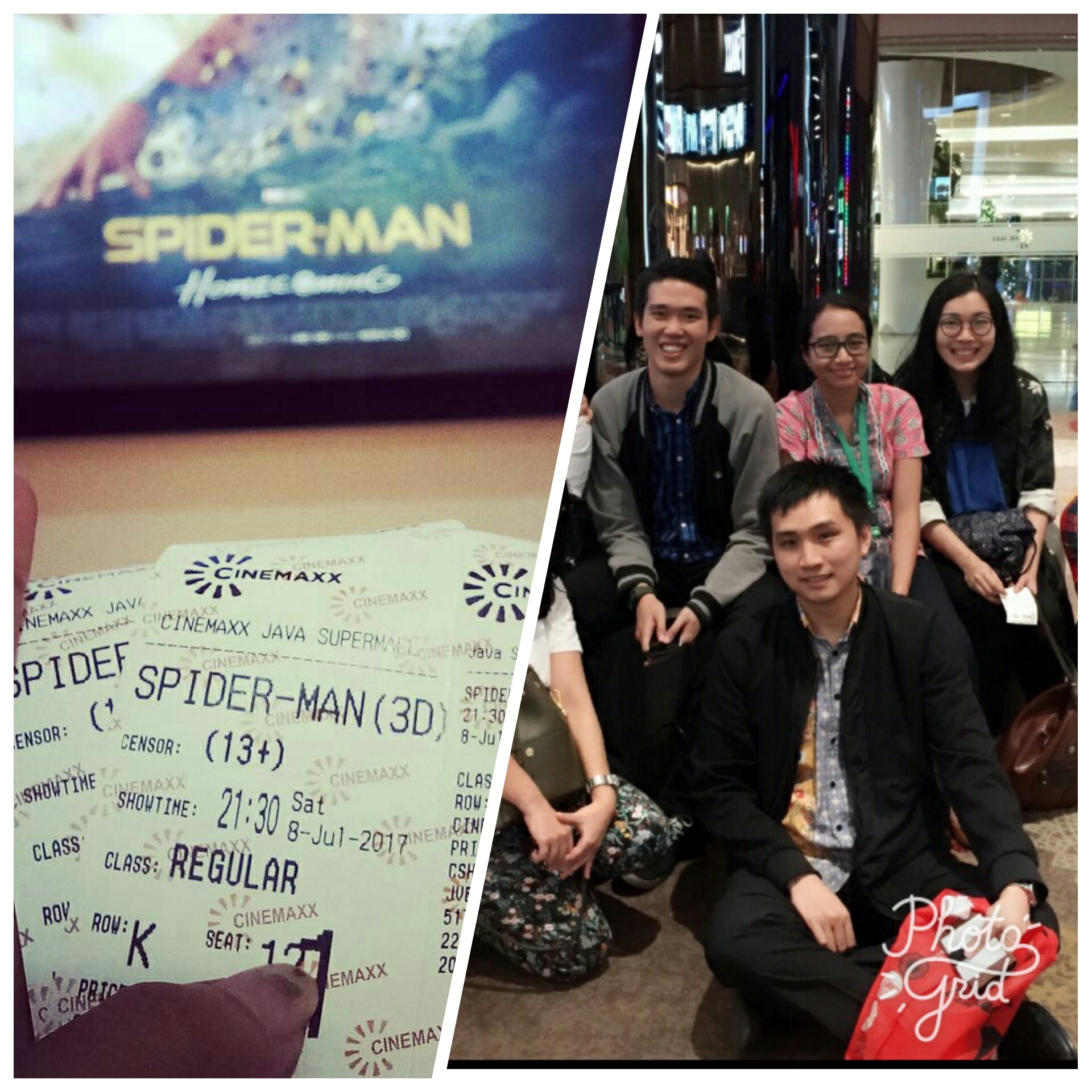 #collectmoment Nobar Spiderman Homecoming bersama rekan