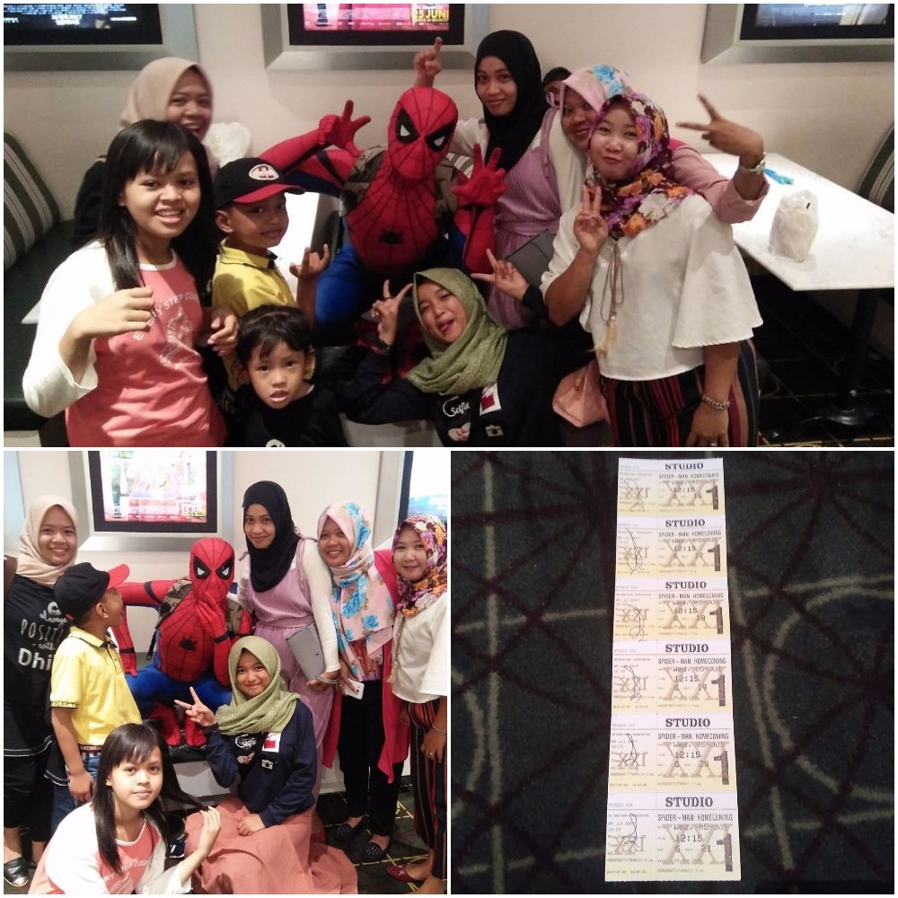#Collectmoment Bersama Jagoan Kecil Nonton Spiderman