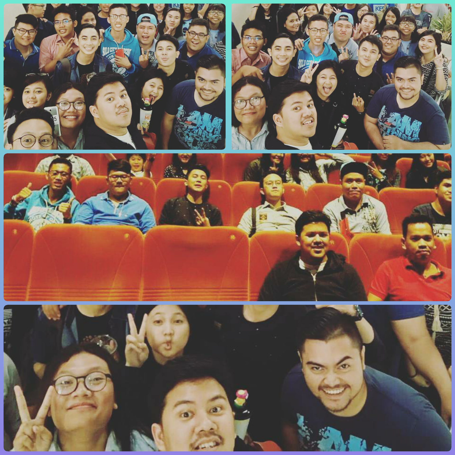 Serunya nobar dengan temen kantor #collectmoment