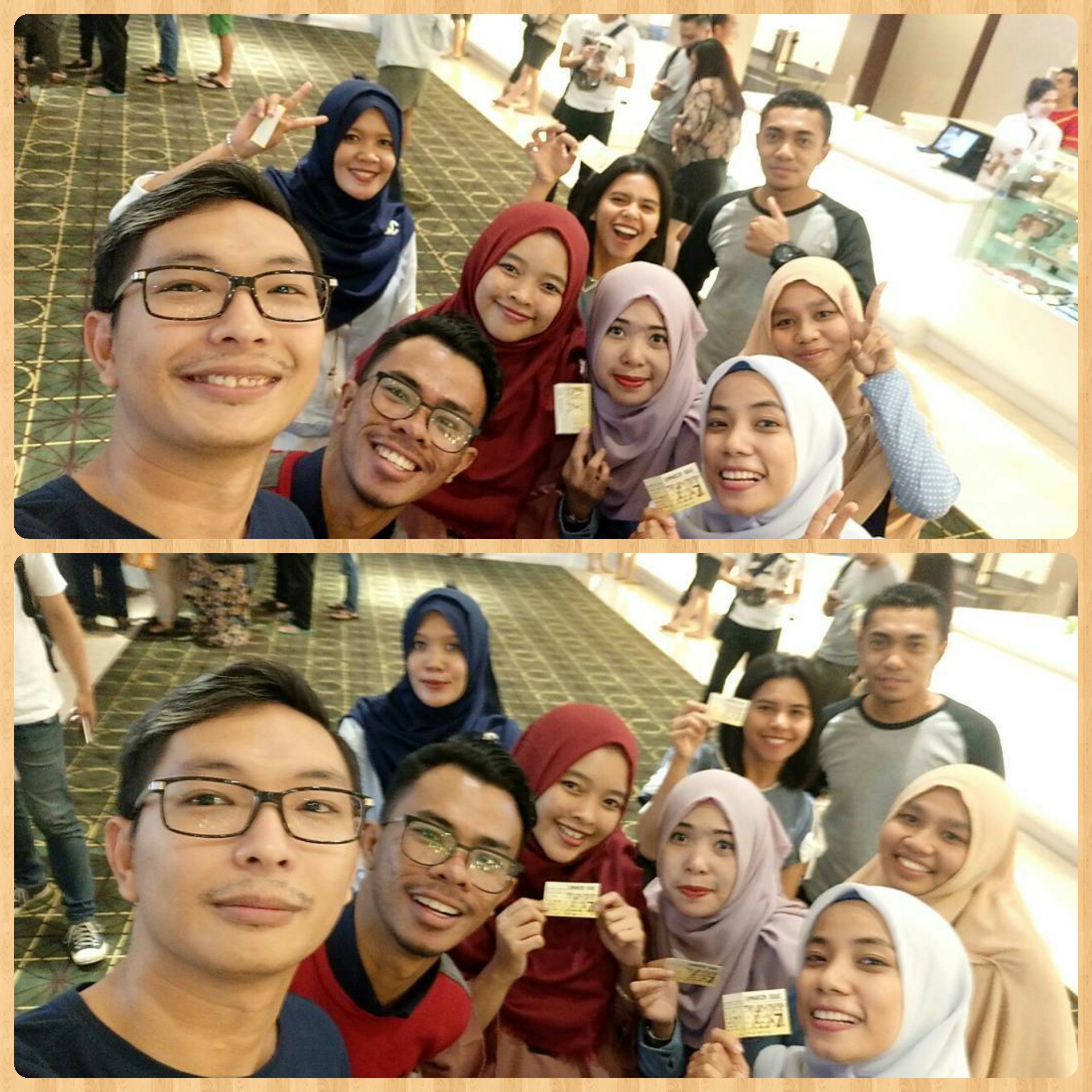 Grup selfie nobar spiderman homecoming #collectmoment