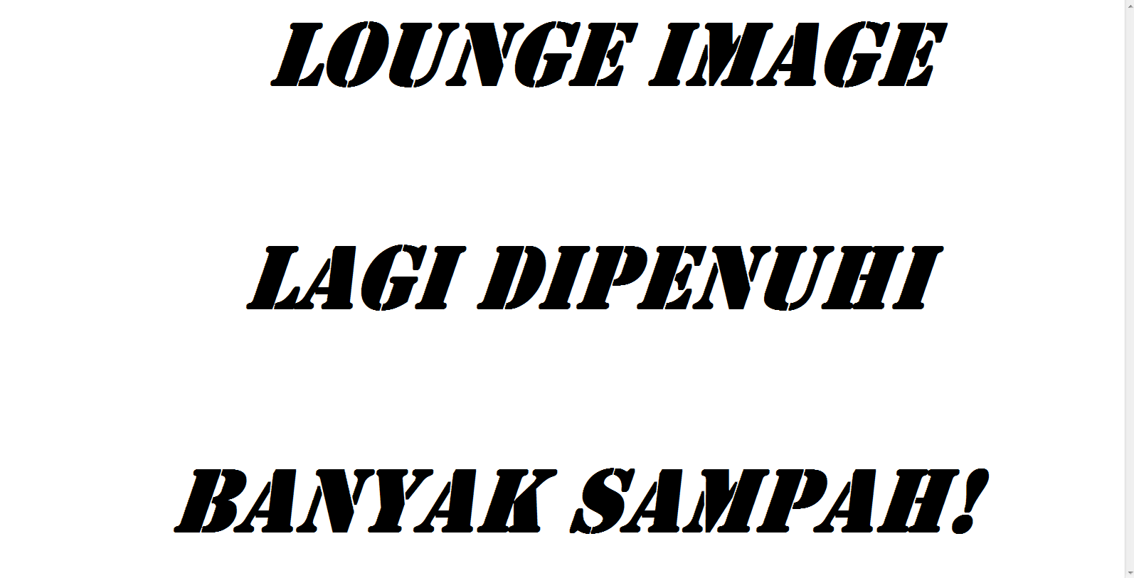 MOHON PERHATIAN!!!